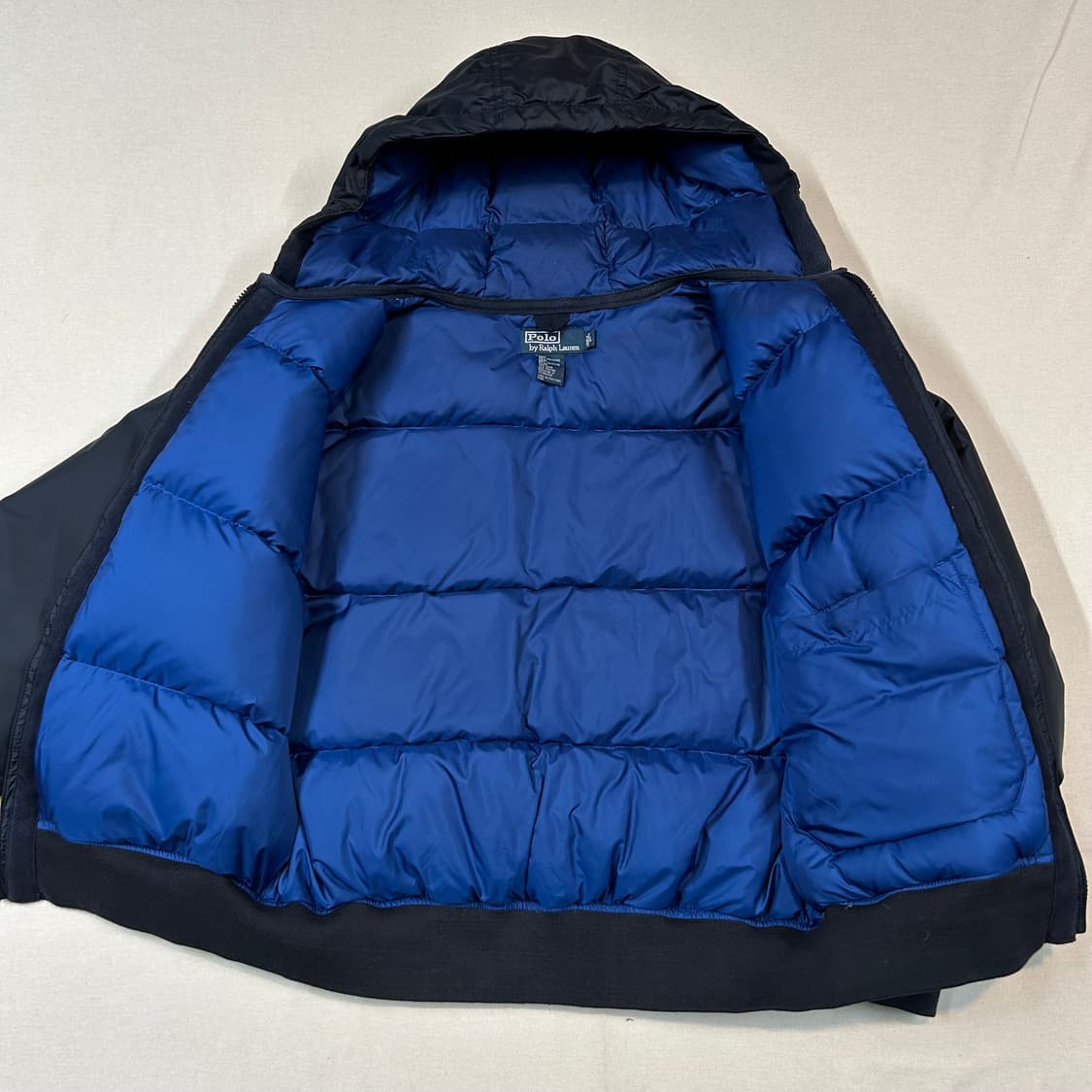 L) 폴로 랄프로렌 네이비 후드 덕다운 패딩 점퍼 상품이미지6