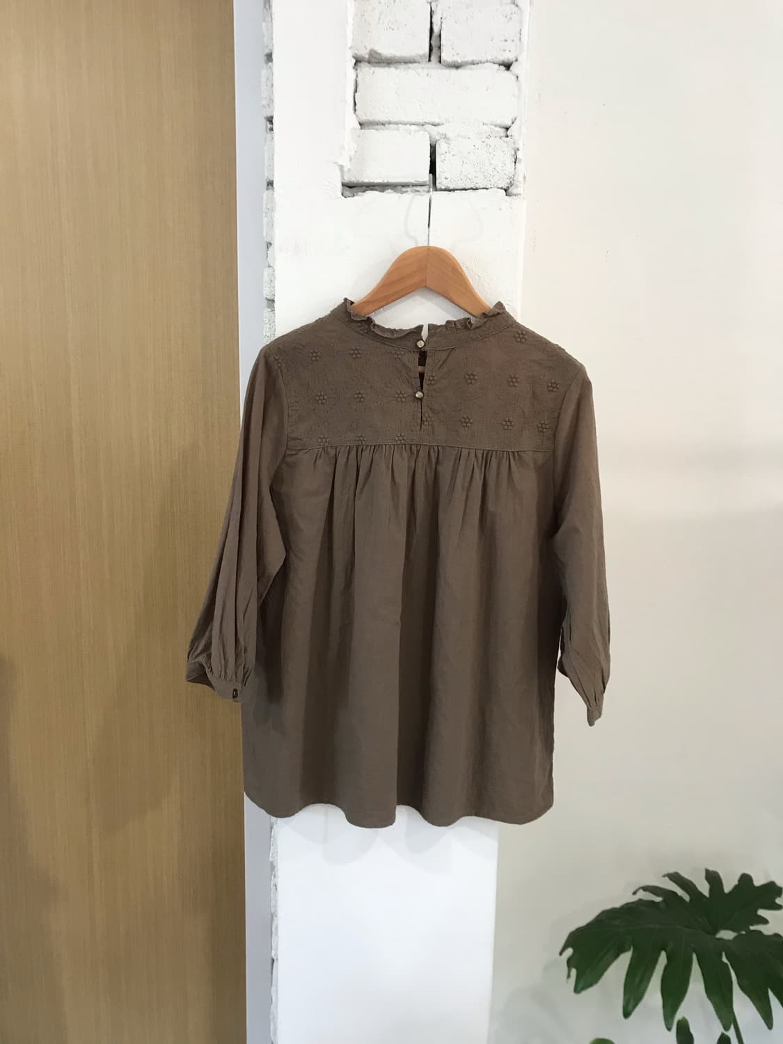 빈티지 카키 블라우스 상품이미지8