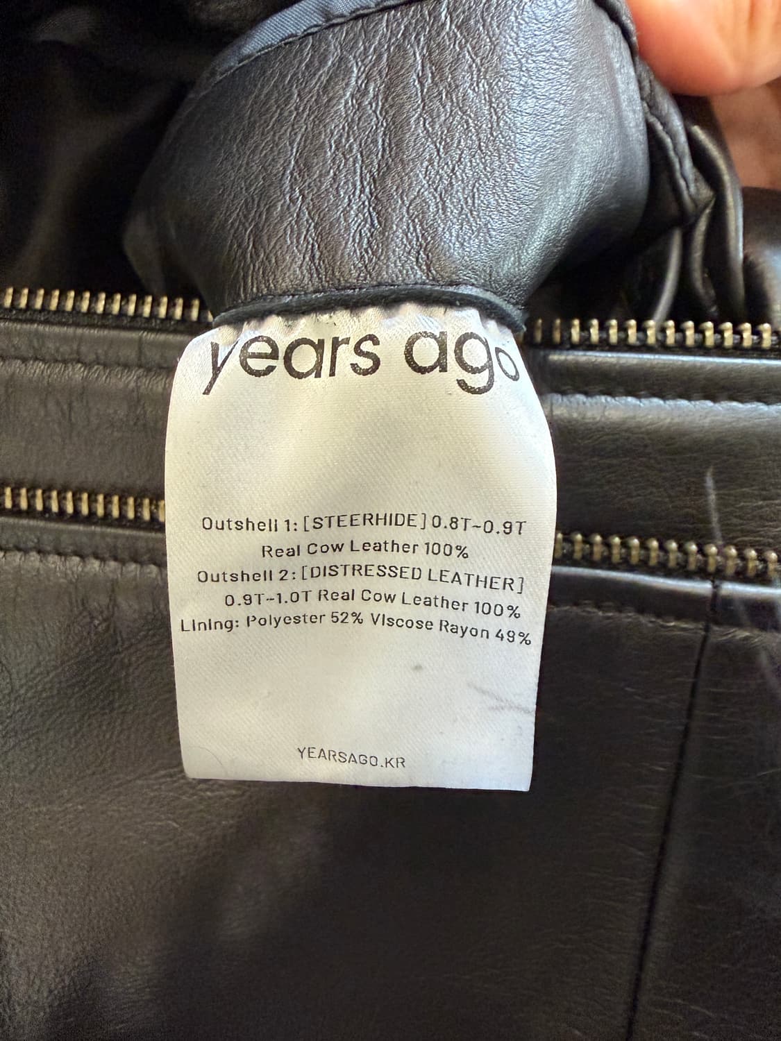 25FW 이얼즈어고 디스트레스드 레더 자켓 상품이미지8