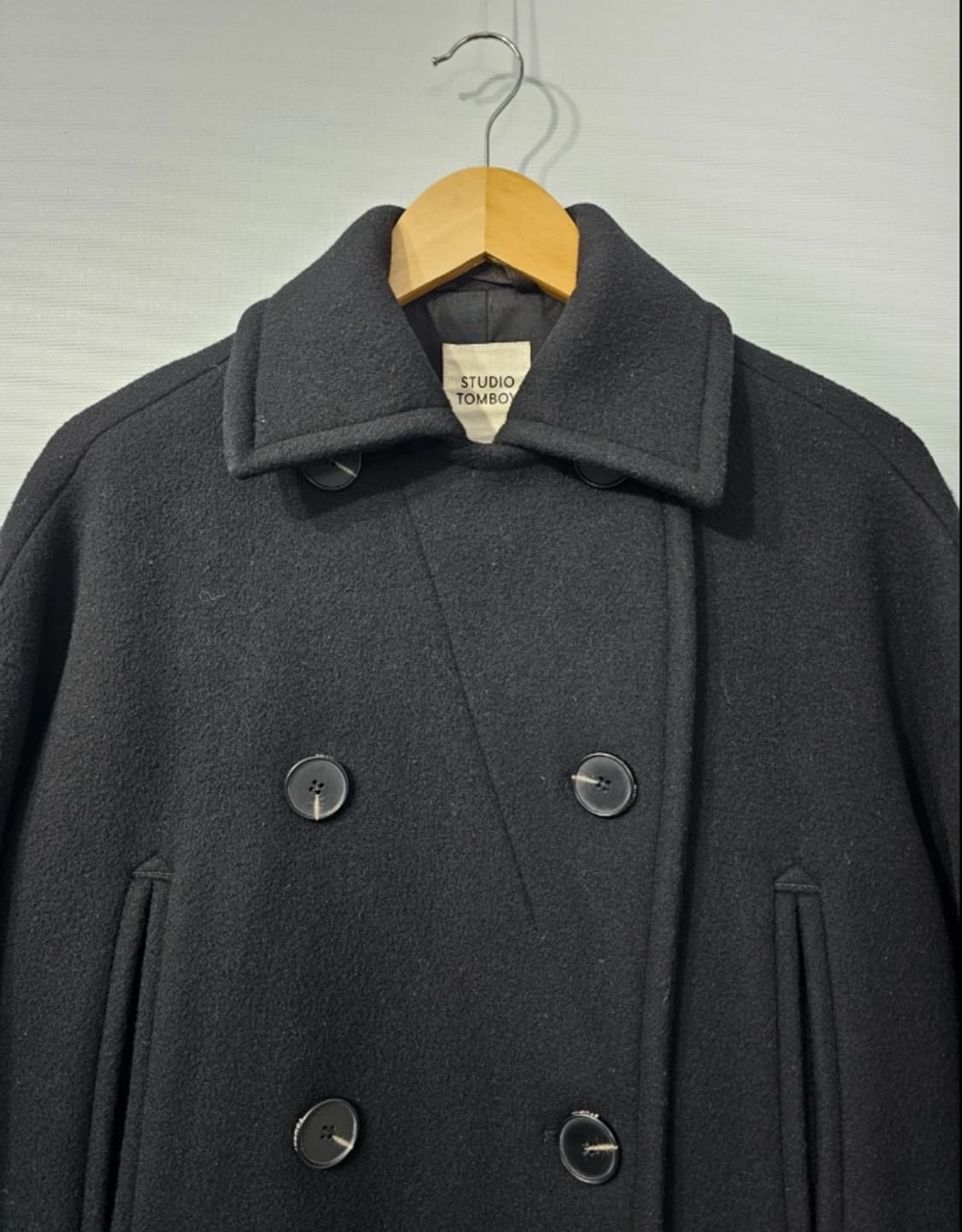 스튜디오 톰보이 여성 더블 울코트 롱코트 ~66 상품이미지4