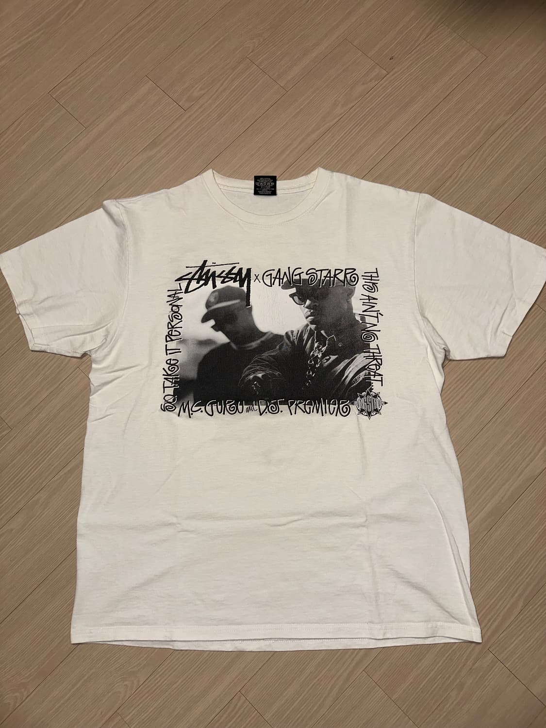 Stussy x Gang starr.. T-shirt White 상품이미지1
