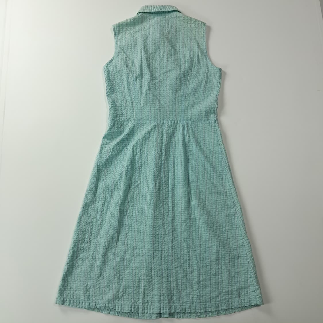 CK366 L 라코스테 90s 일본판 시어서커 민소매 칼라 원피스 상품이미지7