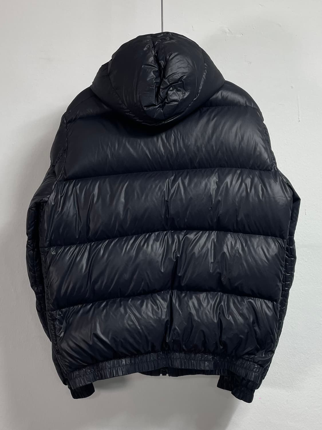 00s 디젤 블랙 후디드 숏 다운패딩 (on.162)   상품이미지2