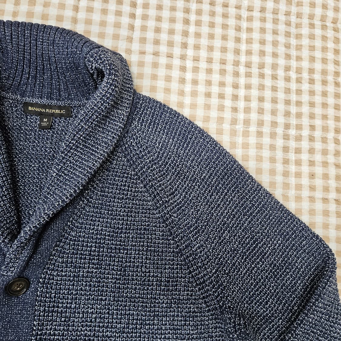 바나나리퍼블릭 숄카라 니트 가디건 남자100 상품이미지3