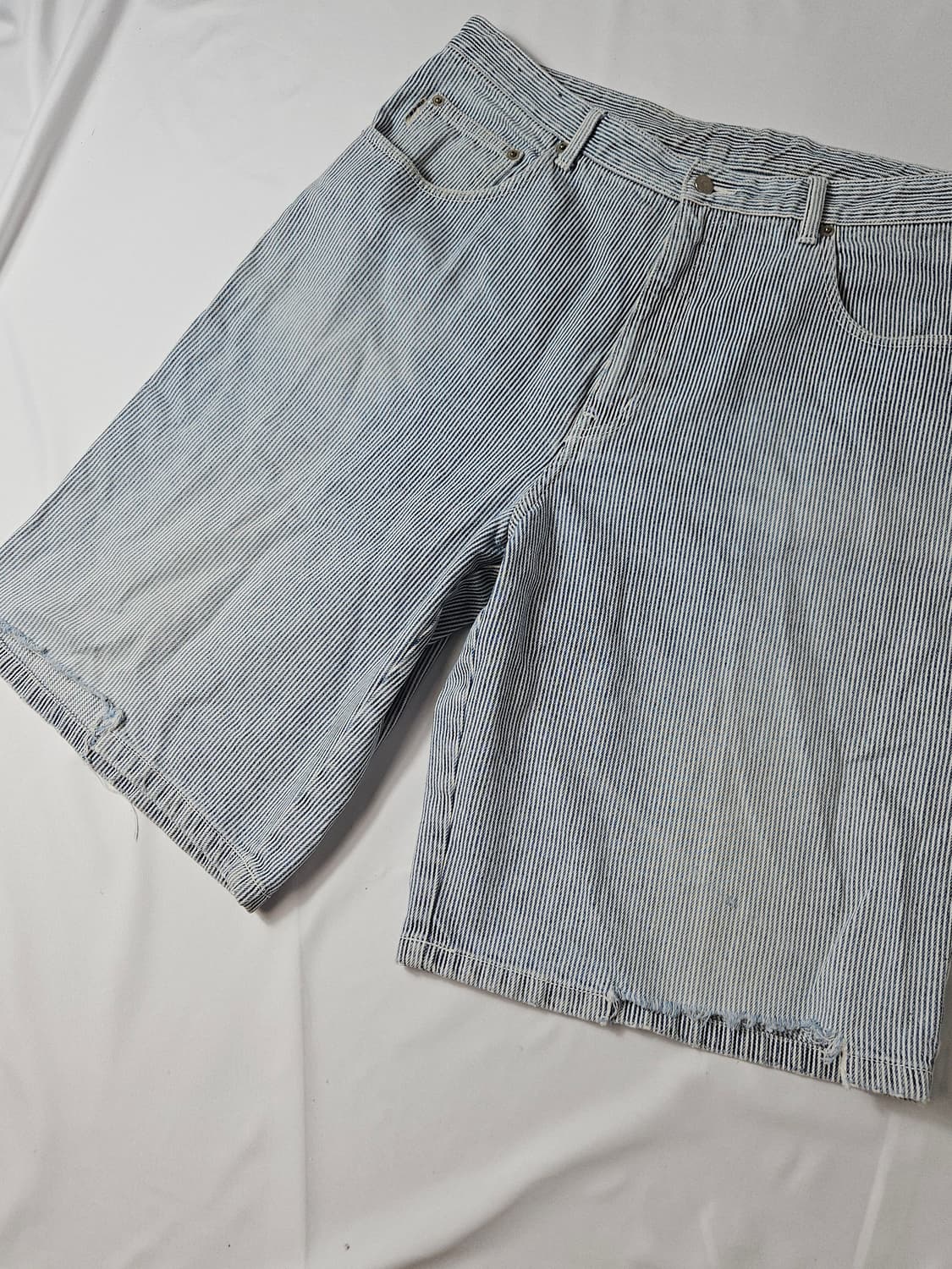 90s 쉐인진 스트라이프 버뮤다 쇼츠 숏팬츠 반바지 34 상품이미지2