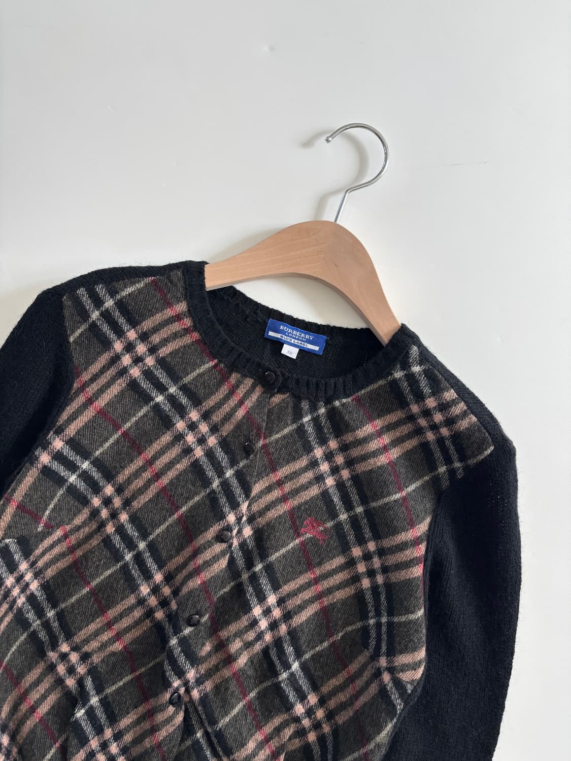 Burberry 버버리 블루 라벨 체크 니트 가디건 상품이미지8