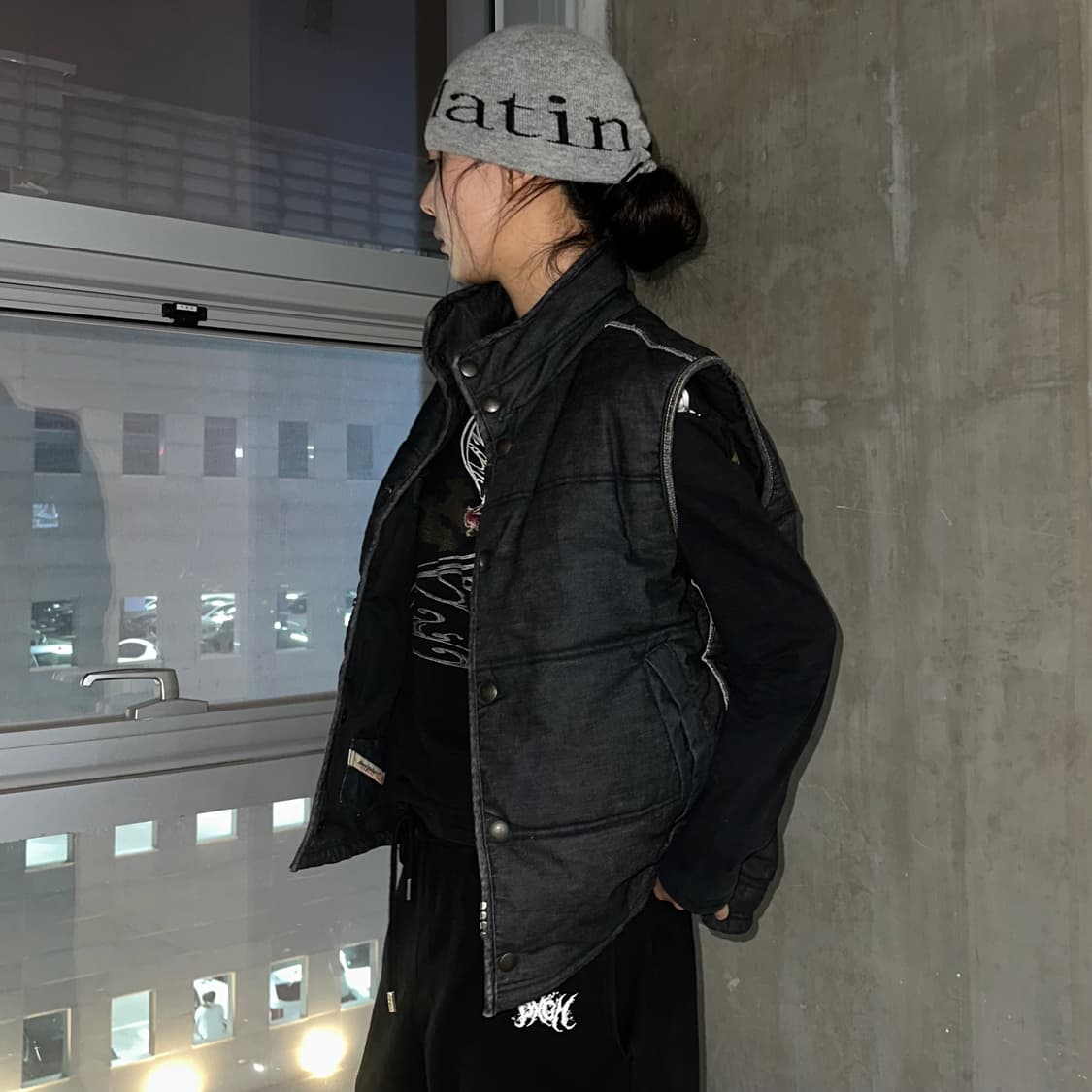 Diesel dragon denim padded vest 상품이미지4