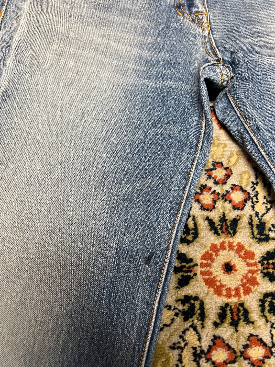 [26] 타임 포스트모던 플레어 부츠컷 데님 팬츠 연청 상품이미지3