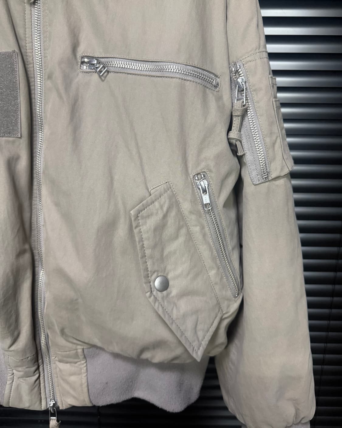 그레일즈 양면 리버시블 ma-1 항공 점퍼 코튼 워시드 지퍼 봄버 블루종 상품이미지9