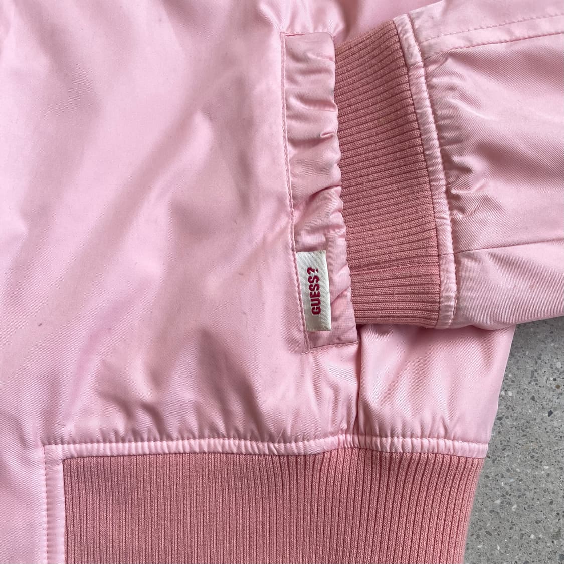 00s 두산 게스 사틴 블루종 상품이미지5