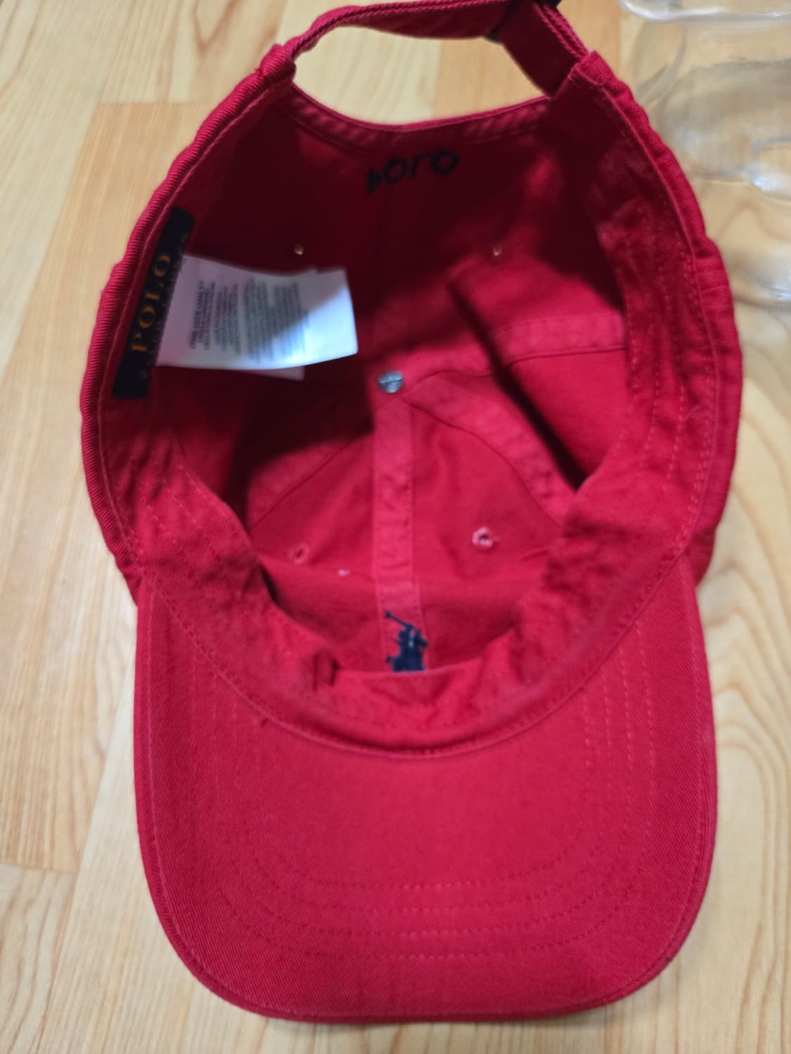 폴로 랄프로렌 정품 레드 볼캡 모자 상품이미지4