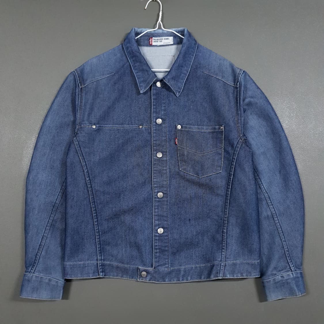 L (100) 리바이스 엔지니어드 진 포켓 데님 트러커 청자켓 상품이미지1