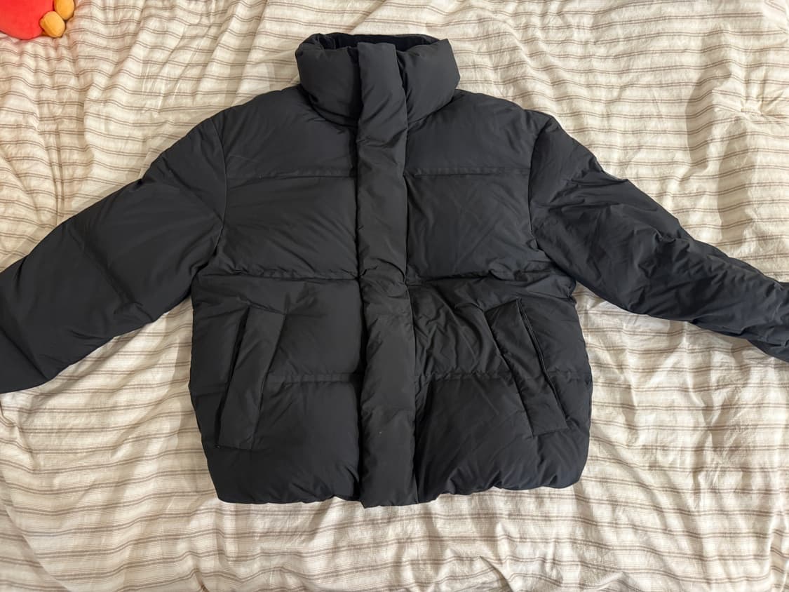 게스 여성 숏 패딩 블랙 M 상품이미지3