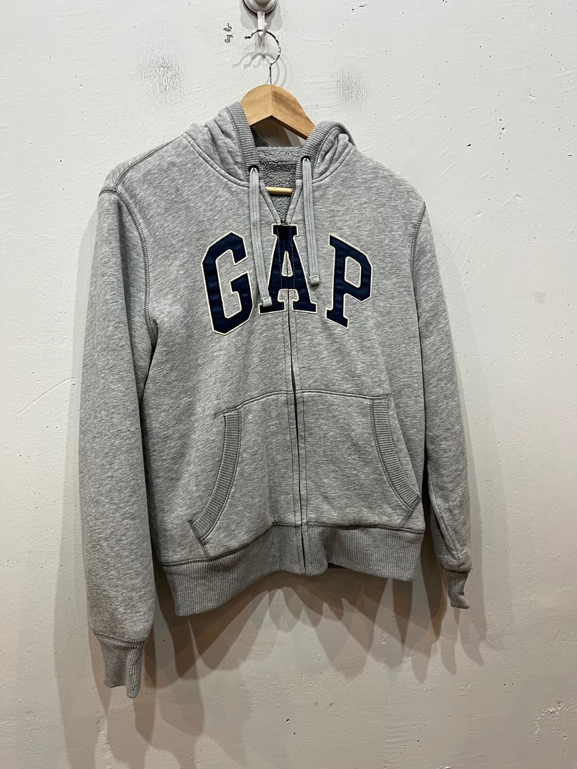 GAP 갭 이너플리스 후드집업 그레이  상품이미지1