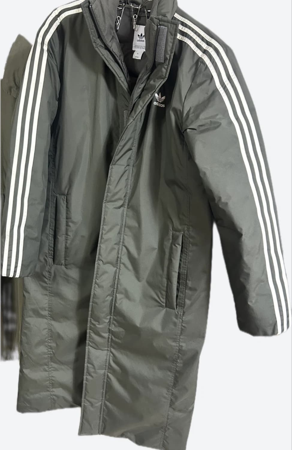 아디다스 매니저 자켓 오리지널 롱패딩 카키 상품이미지1