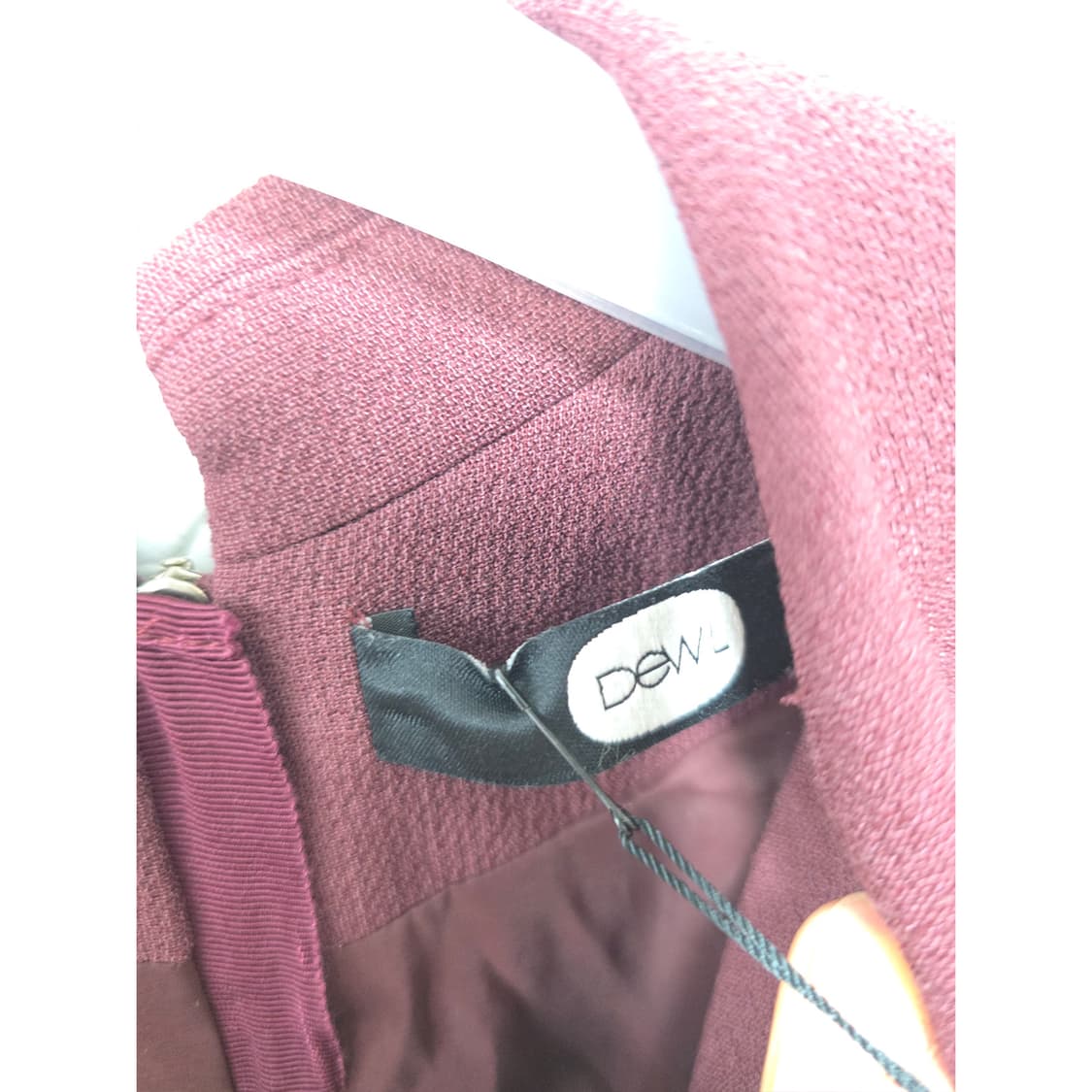 택포// 듀엘 버건디 플레어 원피스 S 새상품 상품이미지2