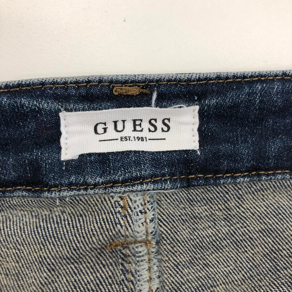 게스 화이트패치 와이드 데님진 여성 30 인치 상품이미지5