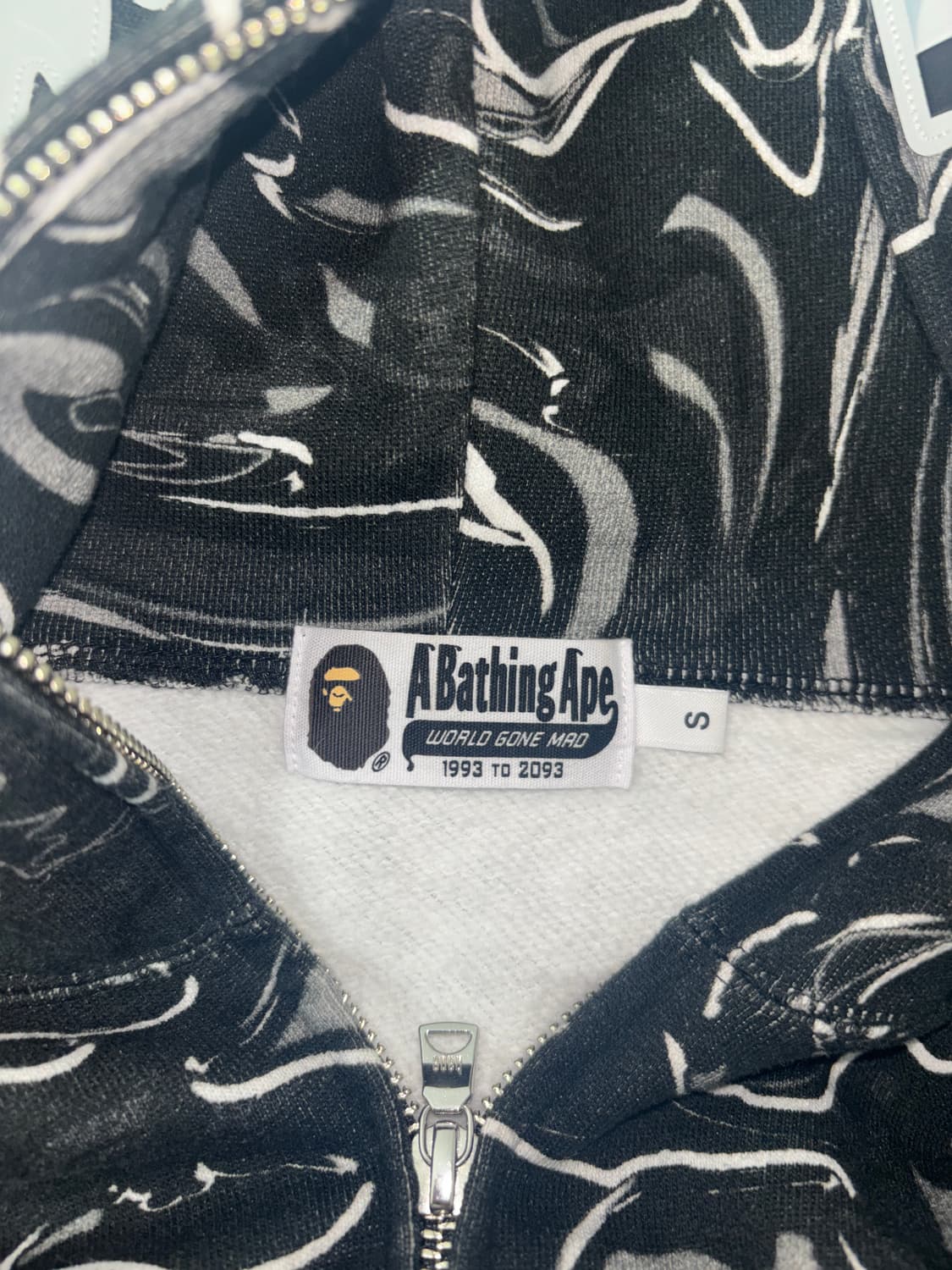 베이프 마블링 카모 후드집업 상품이미지2