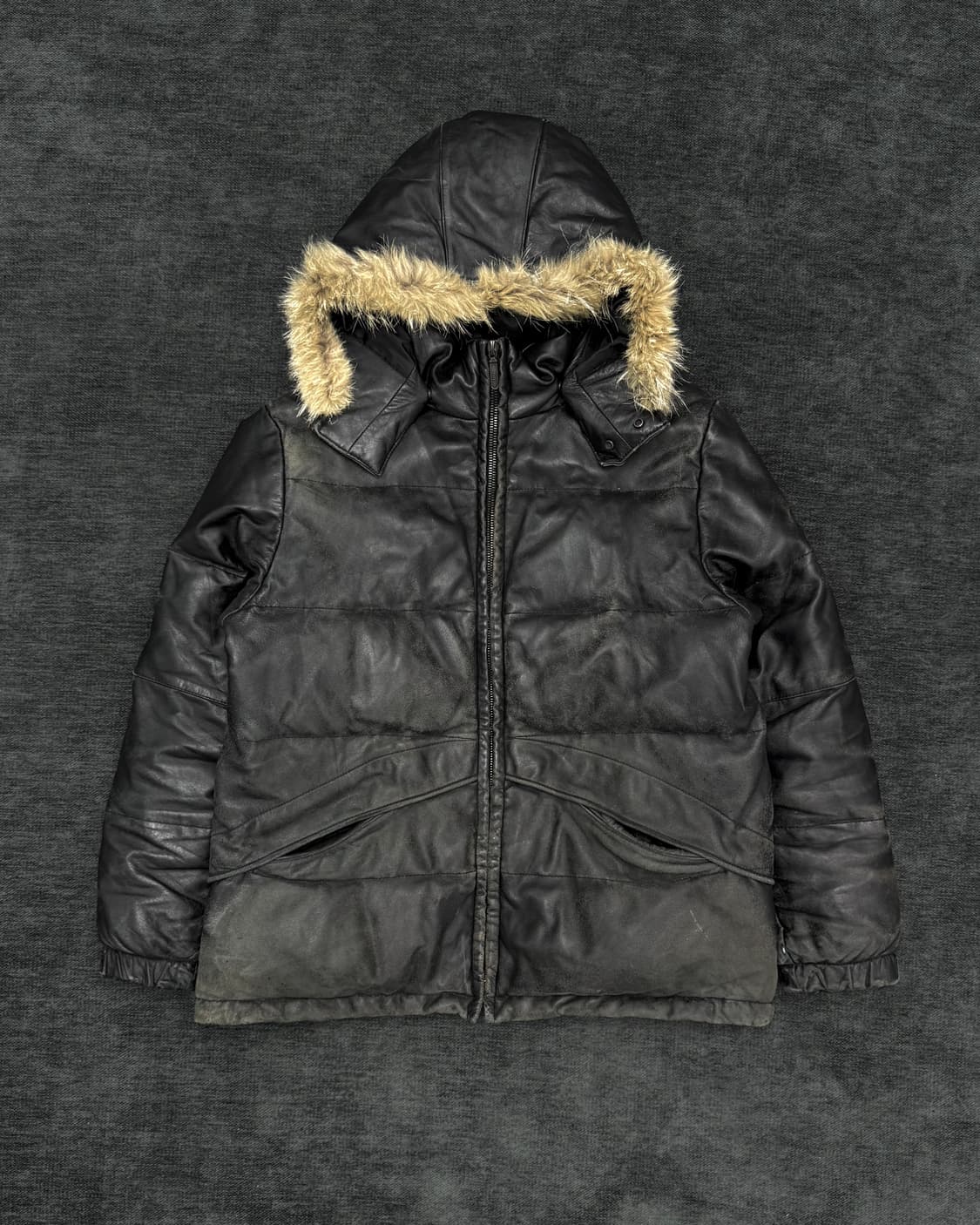 united arrow 레더 다운 푸퍼 상품이미지1