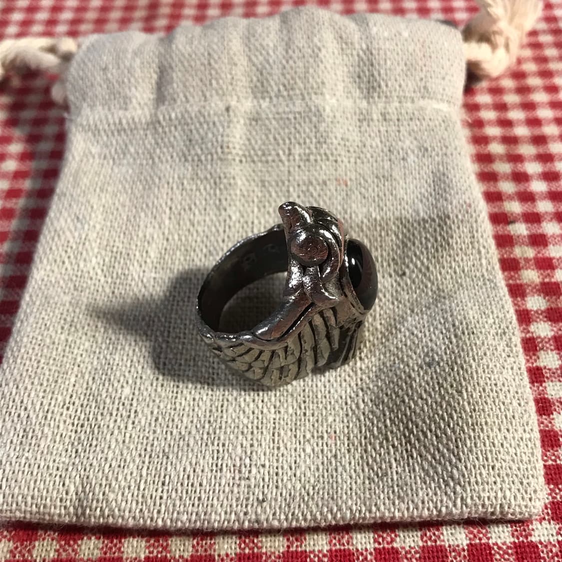 실버 925 이글 발톱 오닉스 링 상품이미지2