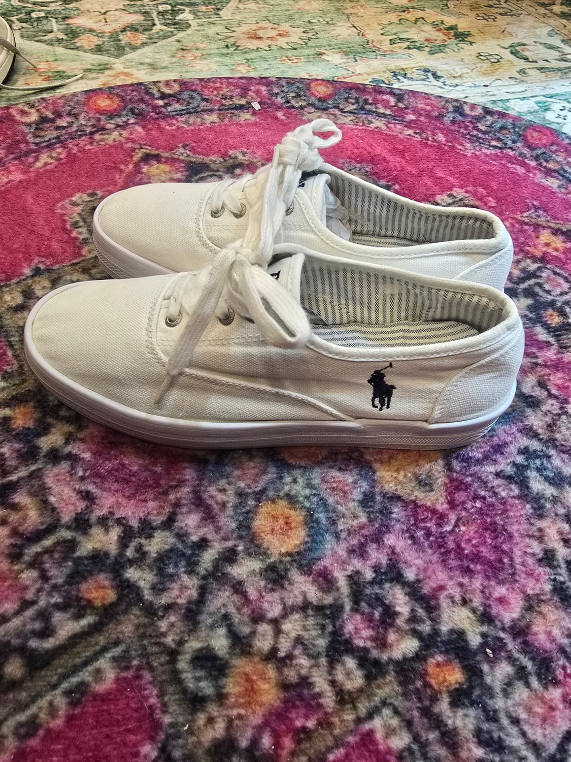 폴로 랄 로렌(Polo Ralph Lauren) 통굽 로우탑  캔버스 상품이미지3