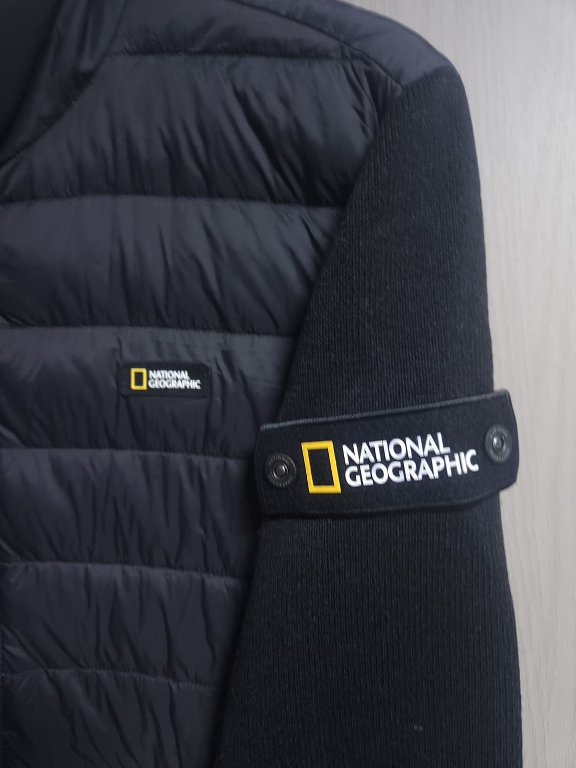 내셔널지오그래픽 니트 덕다운 경량패딩, L 상품이미지2