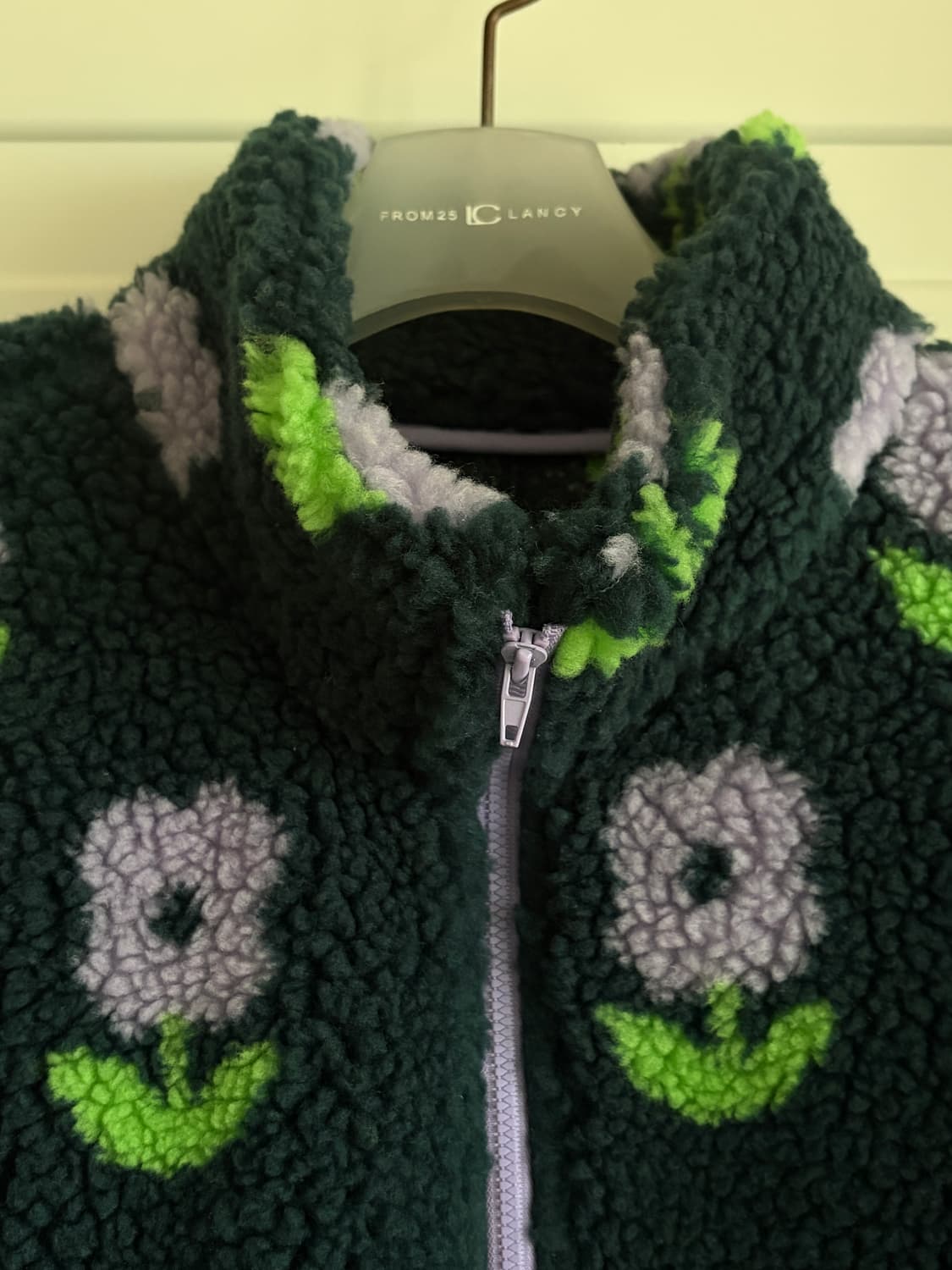 플라워 뽀글이 하프집업 상품이미지5