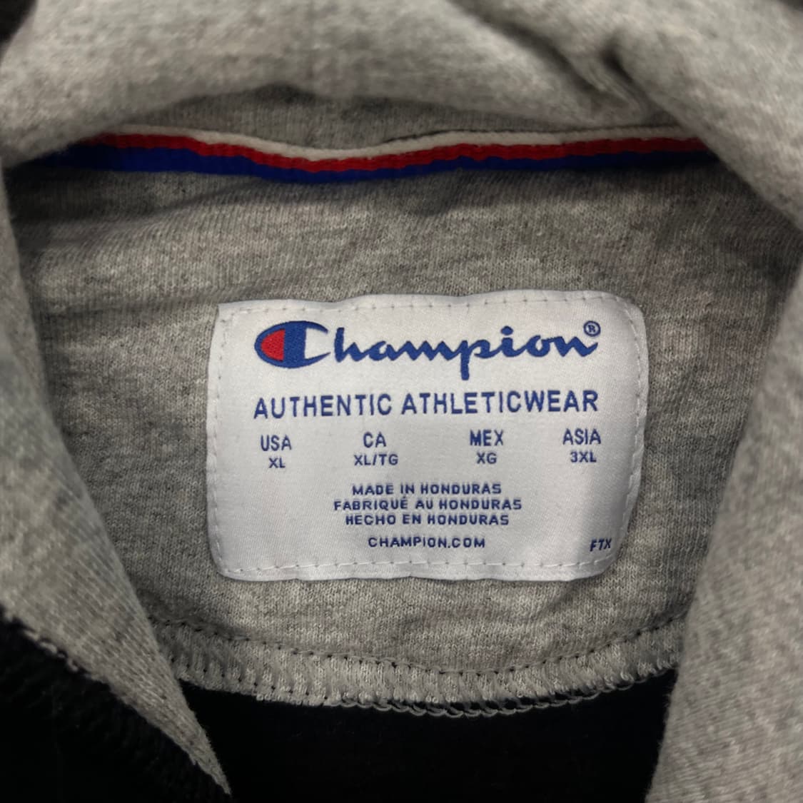 XL 챔피온 블랙 후드티 상품이미지6