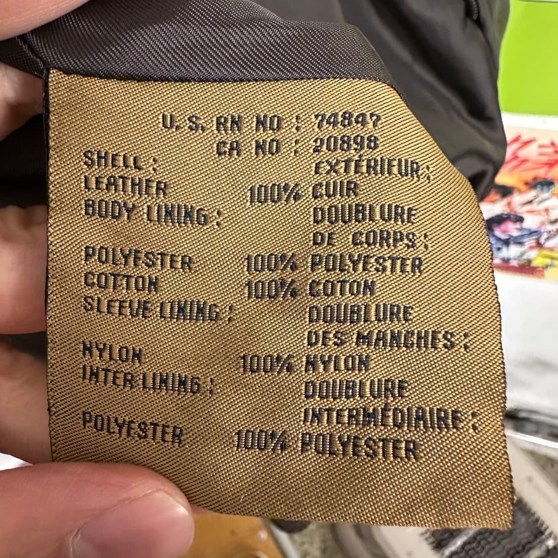 앤드류마크 다크브라운 램레더 봄버 상품이미지9