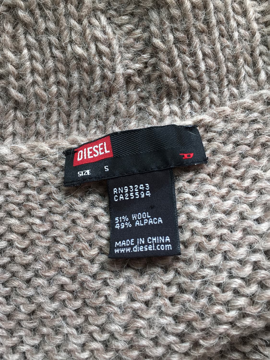 Diesel light Brown Knit-Cardigan 상품이미지6