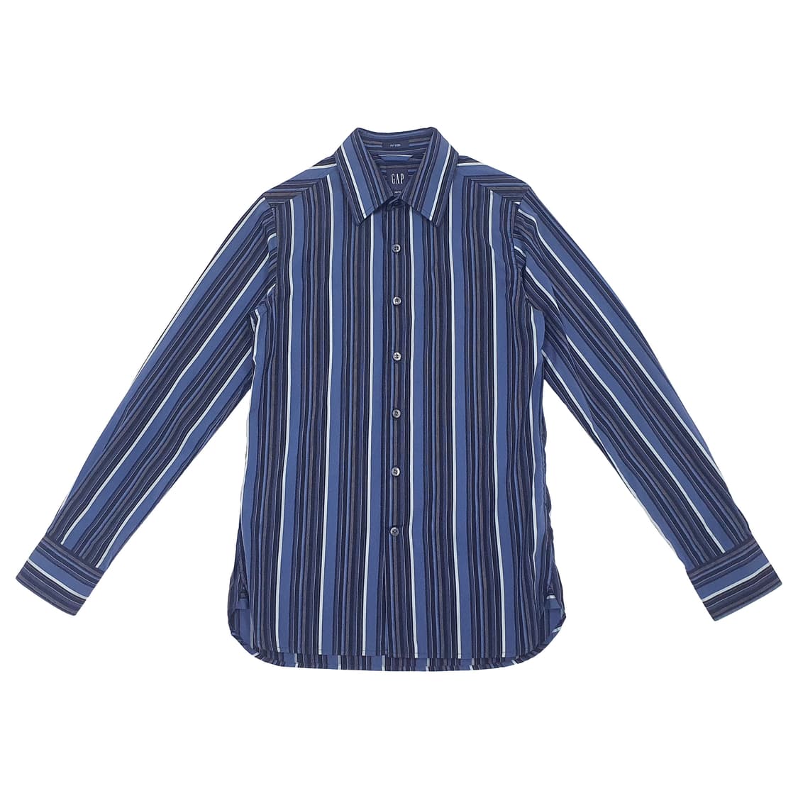 GAP 스트라이프 코튼 셔츠 블루(xs) 상품이미지1