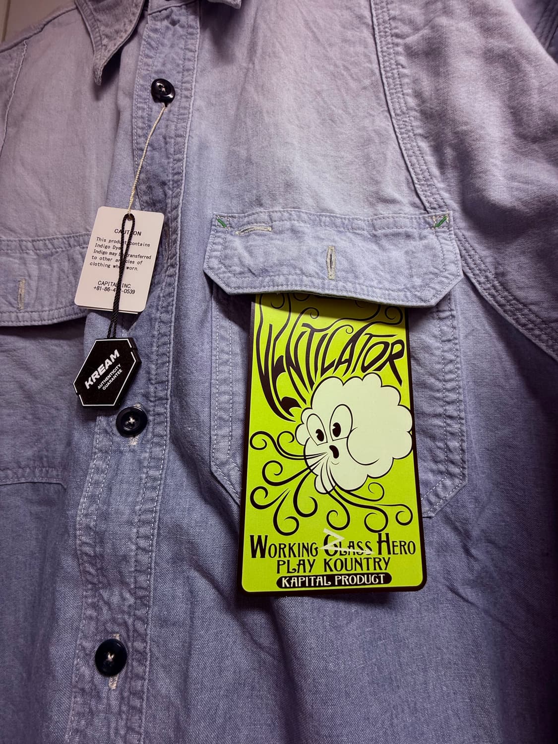 캐피탈 샴브레이 투톤 본패치 4사이즈 상품이미지2