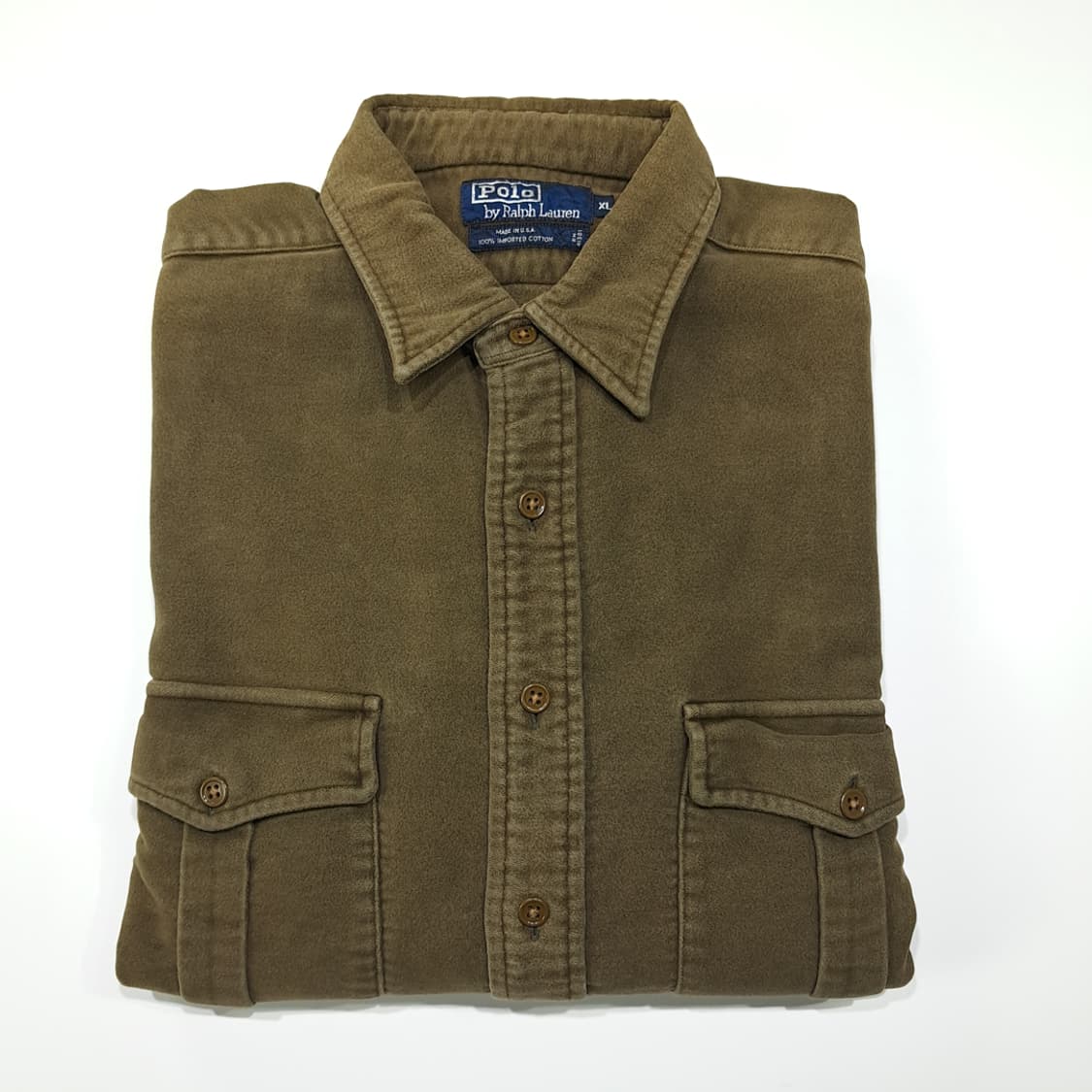 CL161 XL 폴로 브러시드 코튼 워크 셔츠 상품이미지7