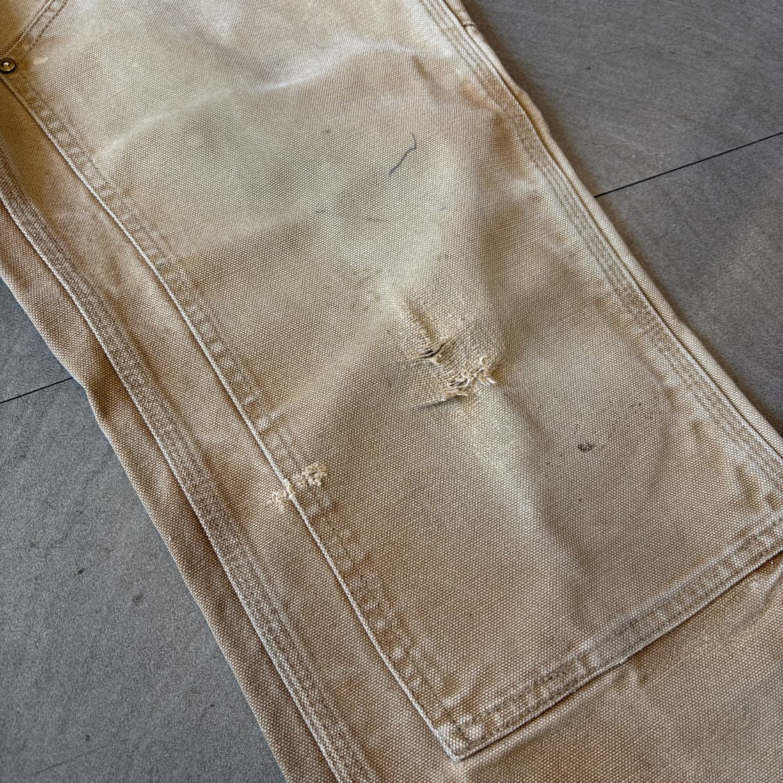 칼하트 정품 바지 브라운 더블니 팬츠 상품이미지5