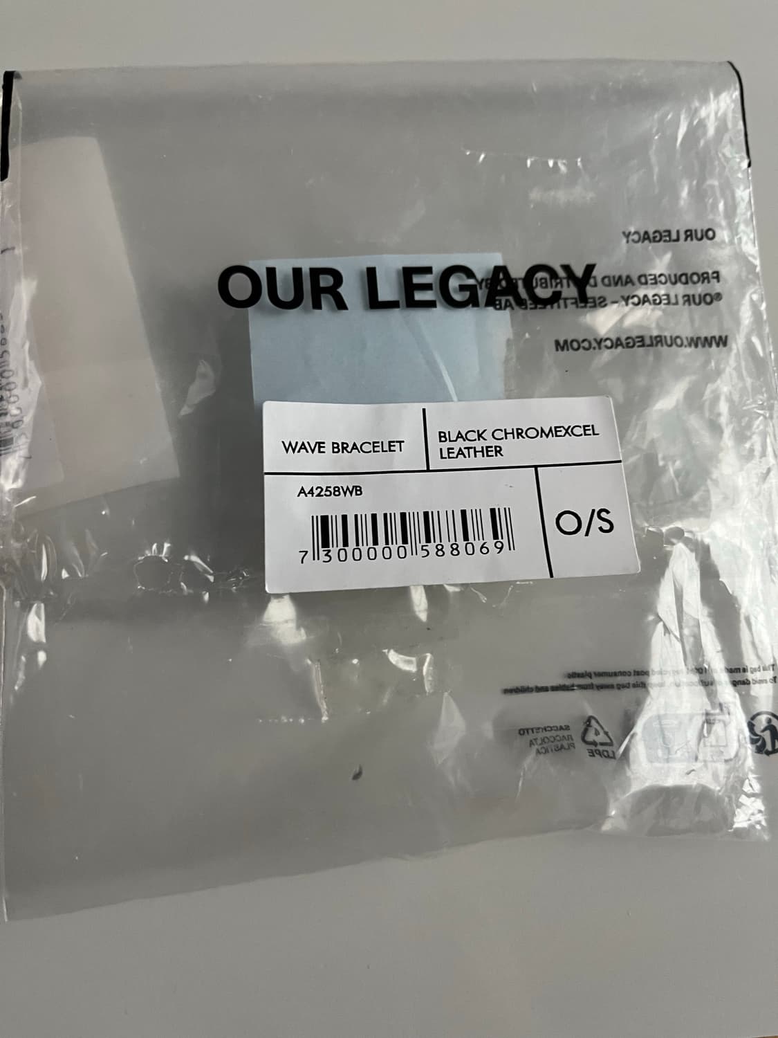 아워레가시 25FW 웨이브 브레이슬릿 블랙 상품이미지2