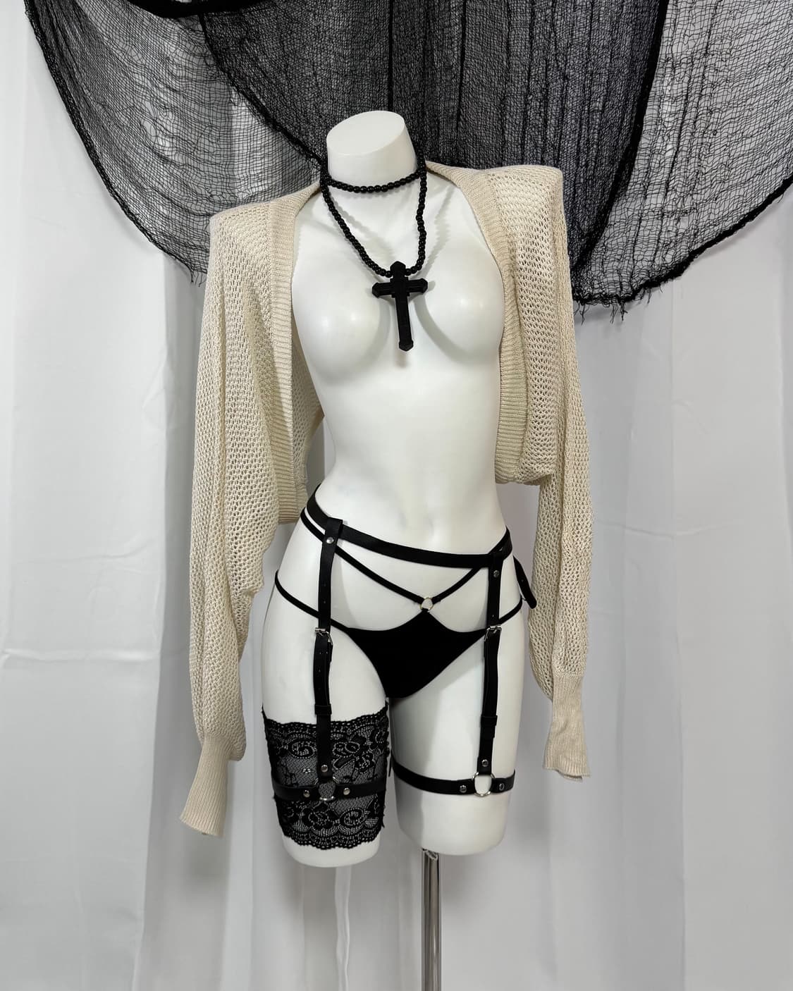 ivory crop bolero 상품이미지1