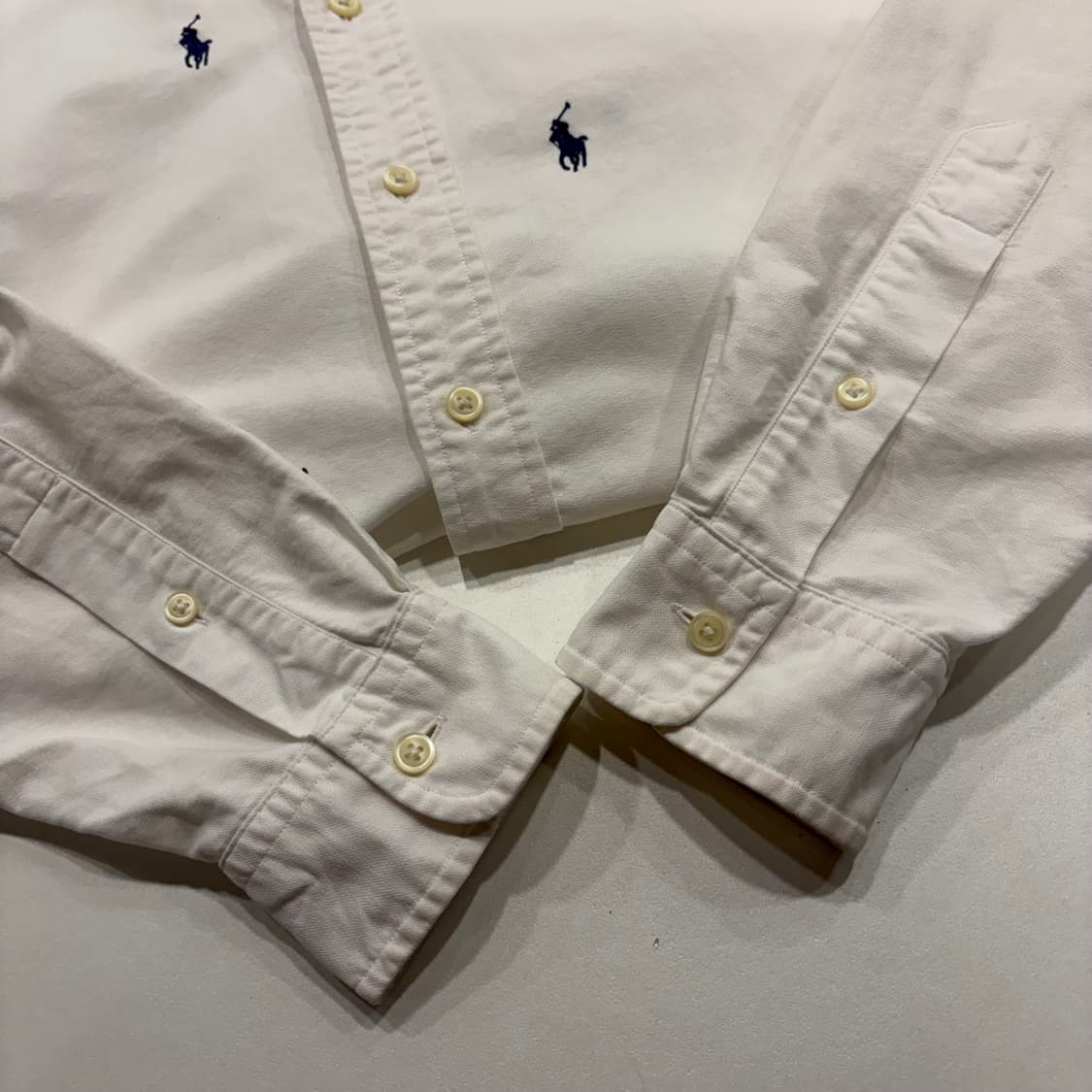 [S] 폴로 랄프로렌 화이트 멀티 포니 로고 셔츠 B406 상품이미지6