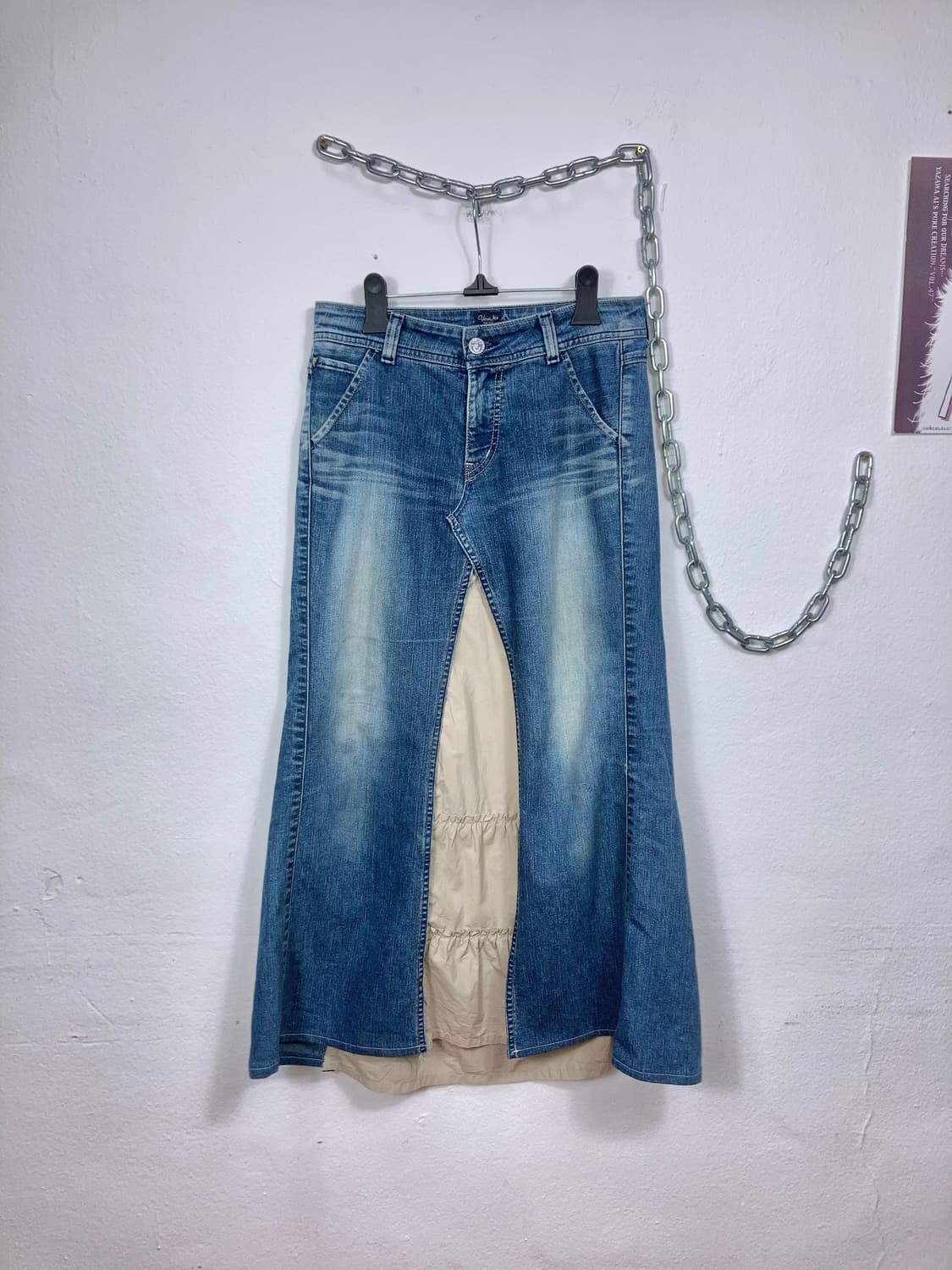 빈티지 데님 롱스커트 상품이미지1