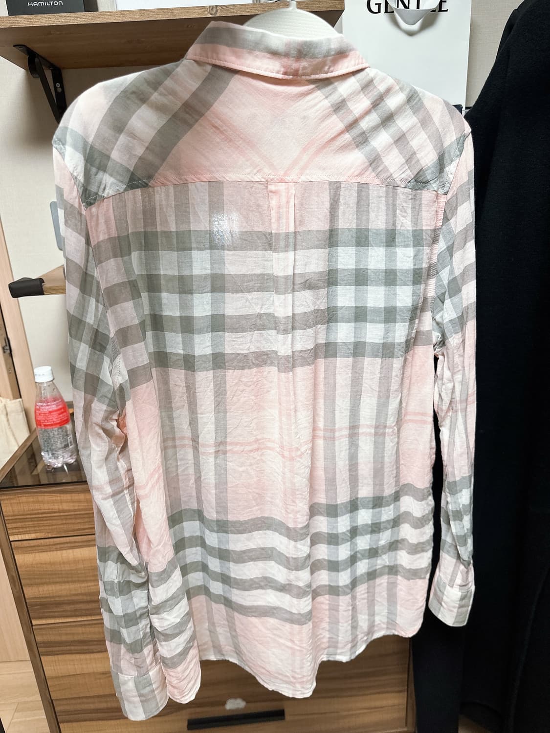 빈폴레이디스 핑크 빅체크 기본 셔츠(100)   상품이미지3