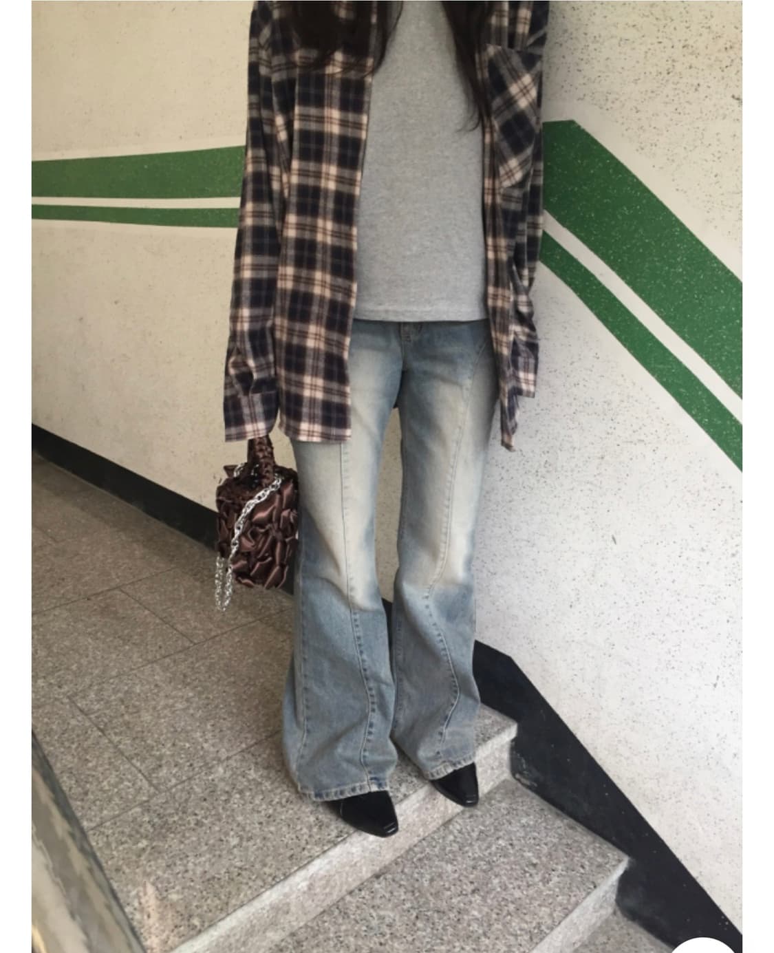 하우유 오라 로우 부츠컷 데님팬츠 아유서울 상품이미지1