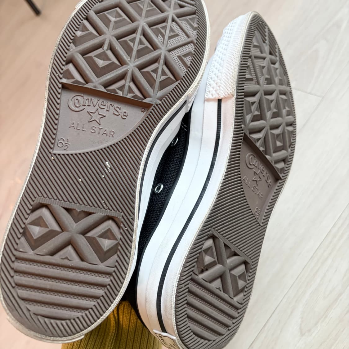 [2회착용] 스투시x컨버스 척70하이 블랙 245 상품이미지6