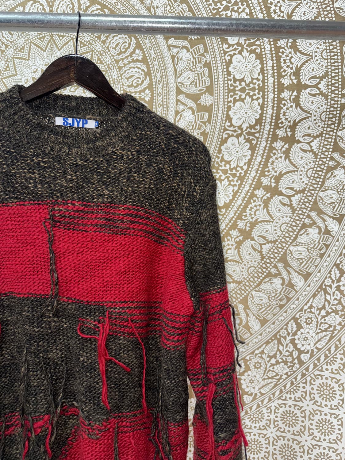 SJYP 투톤 배색 니트 상품이미지4