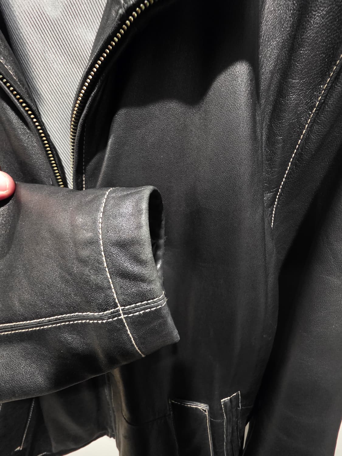 Giorgiolini 남성 가죽 자켓 L100 상품이미지4