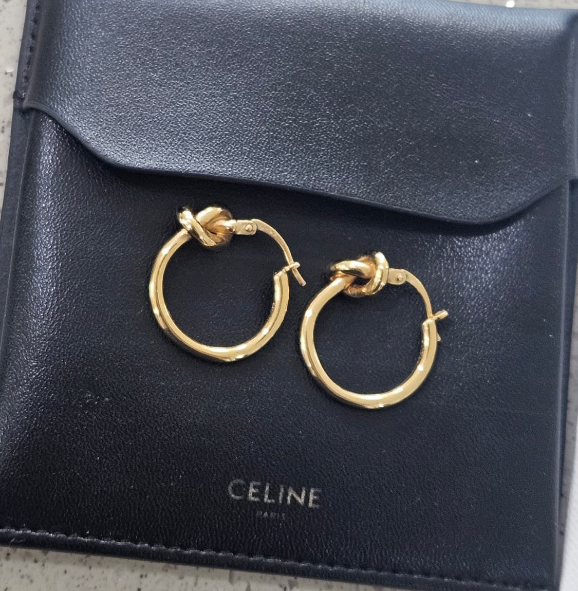 셀린느 노트 스몰 후프 귀걸이 [정품/골드] 상품이미지3