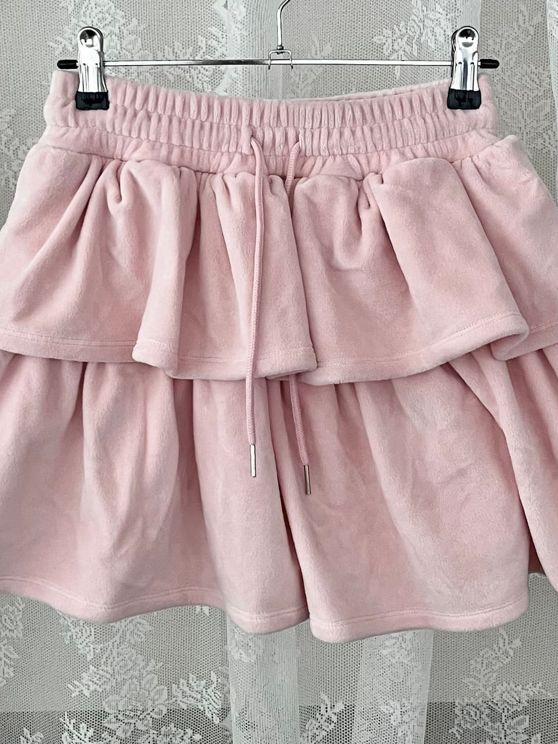 S) 메이윤 극세사 캉캉스커트 핑크 상품이미지3