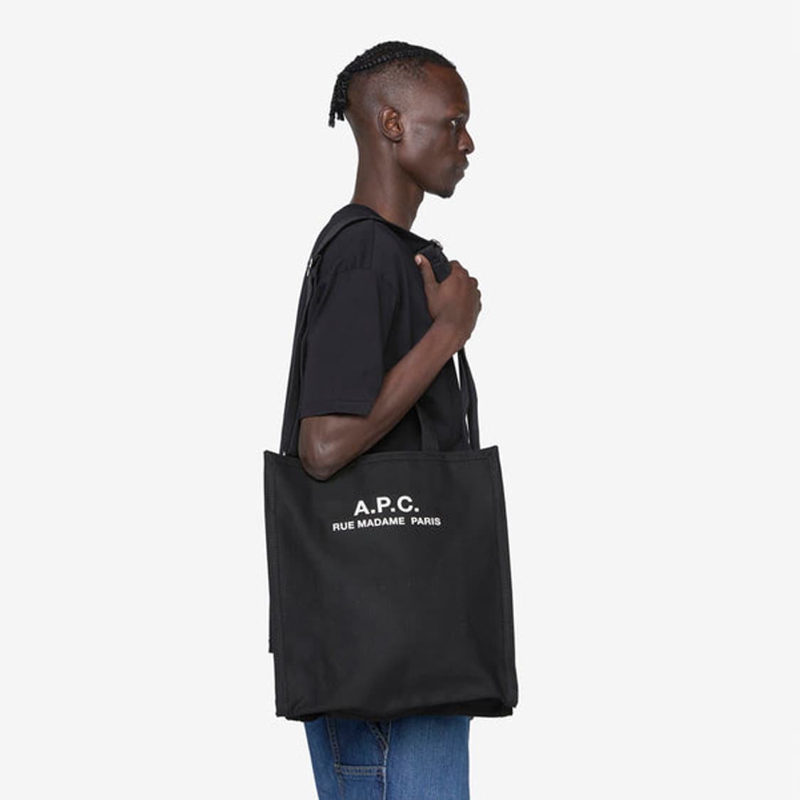 (새상품50%할인)APC 아페쎄 정품 리쿠퍼레이션 토트백 겸 숄더백 블랙 상품이미지6