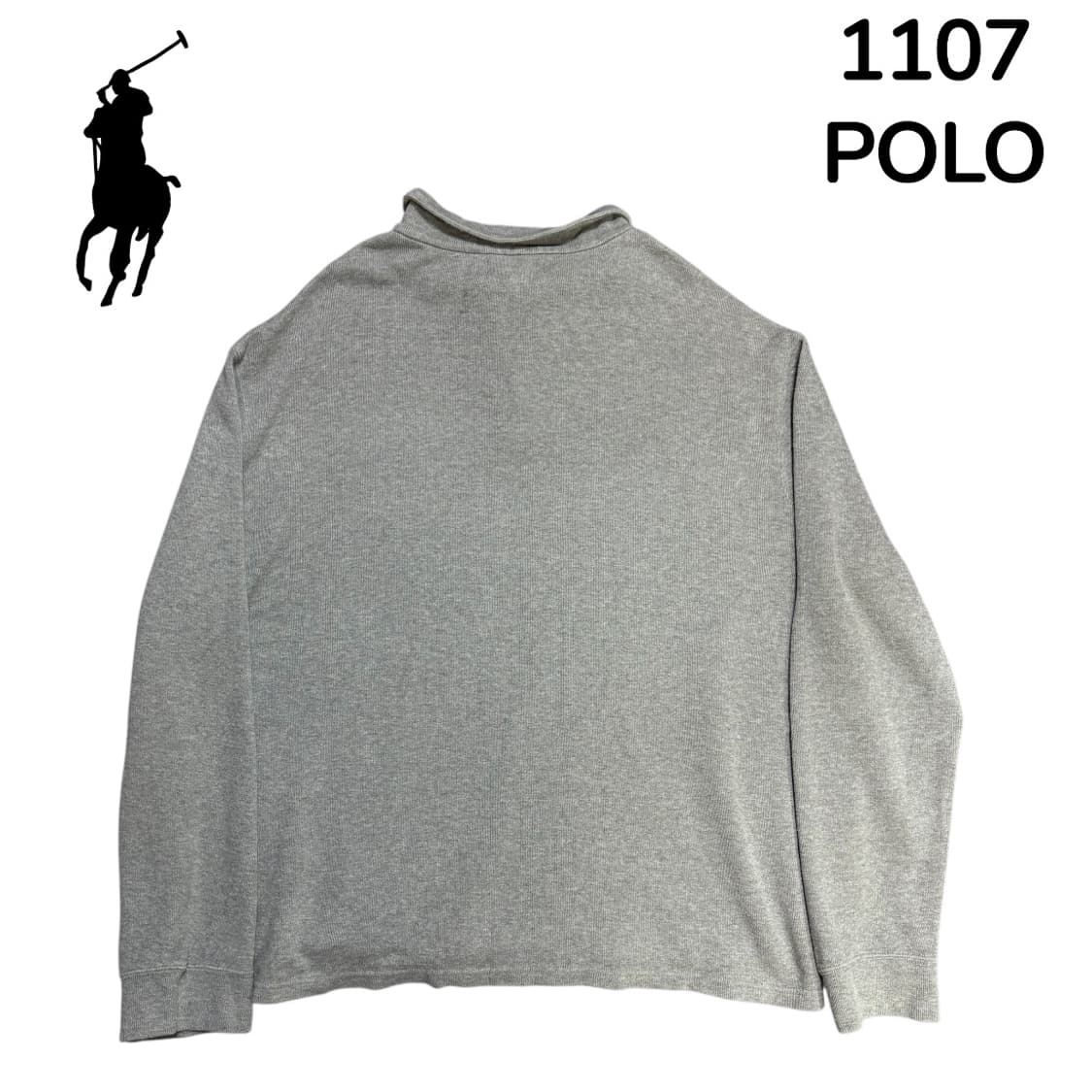폴로 랄프로렌 그레이 반집업 니트 맨투맨 XXL 상품이미지3