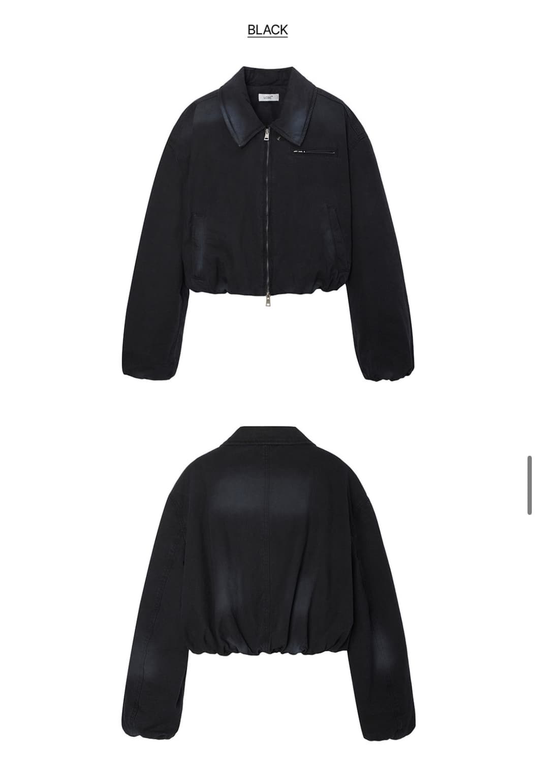 SPRAY WASHED CROPPED PADDED JACKET 상품이미지3