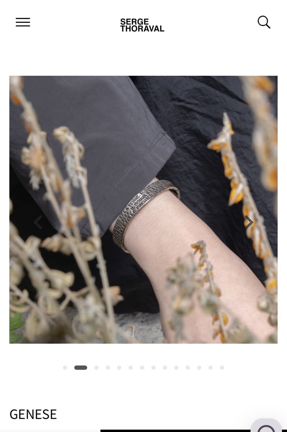 세르쥬 토라발 Serge Thoraval Genese 실버 팔찌 m 상품이미지3