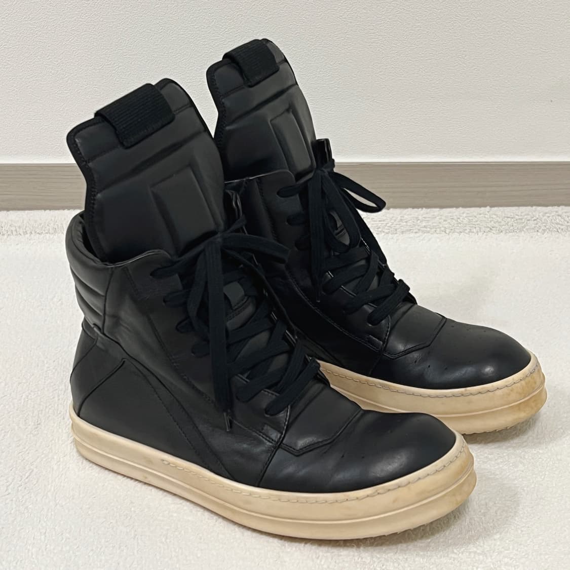 릭오웬스 16FW 지오바스켓 모노크롬 LPO 검검흰 상품이미지2